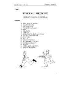 Győrffy: English for Doctors  INTERNAL MEDICINE Unit 1
