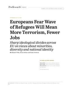 Microsoft Word - Pew Research Center EU Refugees and National Identity Report FINAL July 11, 2016