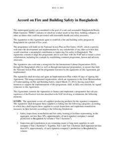Accord on Fire and Building Safety in Bangladesh