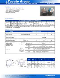 Force / Surface-mount technology / Dissipation factor / Ripple / Capacitance / Types of capacitor / Electrolytic capacitor / Capacitors / Electromagnetism / Physics