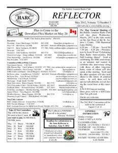 The Halifax Amateur Radio Club  REFLECTOR May 2012, Volume 73 Number 5  PO BOX 8895