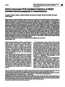 OPEN  Citation: Cell Death and Disease[removed], e733; doi:[removed]cddis[removed] & 2013 Macmillan Publishers Limited All rights reserved[removed]www.nature.com/cddis