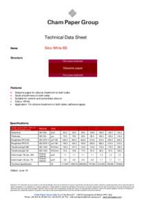 Technical Data Sheet Silco White BS Name  Structure