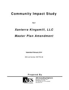 Community Impact Study for Xanterra Kingsmill, LLC Master Plan Amendment