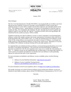 Prebook Vaccine Letter 2014