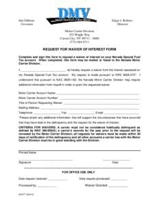 MC[removed]Request for Waiver of Interest Form