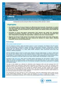 Fighting Hunger Worldwide  Special mVAM Bulletin #3: November 2014 Liberia November 2014 — Households in the central zone are using severe coping strategies