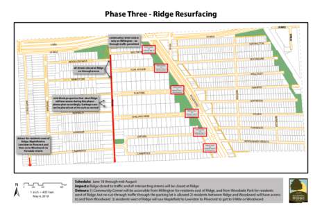 Phase Three - Ridge Resurfacing 10 MILE ROAD CLOSED TO THROUGH TRAFFIC