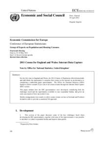 United Nations  Economic and Social Council ECE/CES/ GE[removed]Distr.: General