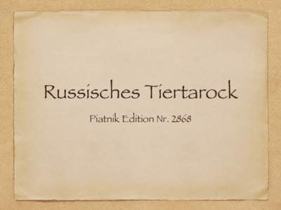 Russisches Tiertarock Piatnik Edition Nr. 2868 Einfigurig Karo-König und Herz-Reiter mit Turban Sküs mit Streichinstrument (Viola da gamba)