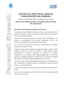 Microsoft Word - Silk Road Caravan Departure Ceremony Speech_HOZ_22Sep10 _2_.doc