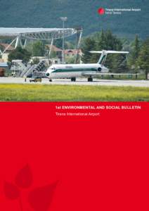 1st ENVIRONMENTAL AND SOCIAL BULLETIN Tirana International Airport   1st  Environmental and Social Bulletin