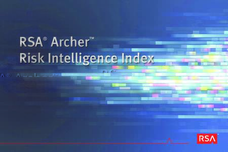 RSA Archer Risk Intelligence Index