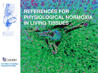 ©  REFERENCES FOR PHYSIOLOGICAL NORMOXIA IN LIVING TISSUES