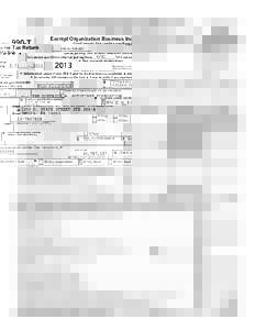 Form  990-T Department of the Treasury Internal Revenue Service