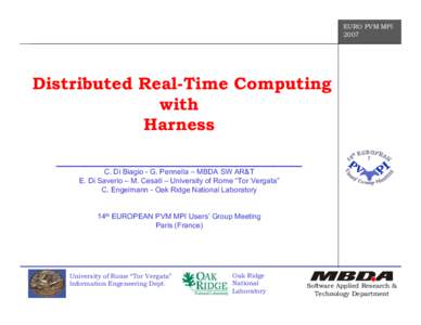 EURO ISPA PVM MPI[removed]Distributed Real-Time Computing with