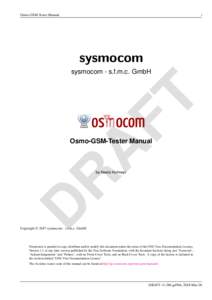 Osmo-GSM-Tester Manual  i A FT