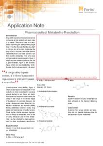 Application Note Pharmaceutical Metabolite Resolution Introduction “