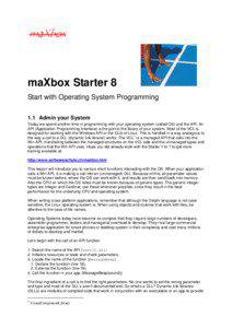 maXbox Starter 8 Start with Operating System Programming 1.1 Admin your System
