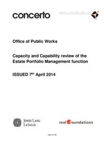 www.concerto.uk.com  Office of Public Works Capacity and Capability review of the Estate Portfolio Management function