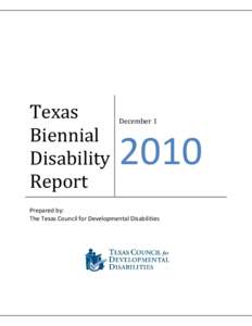 2010 Texas Biennial Disability Report