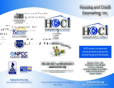 Housing and Credit Counseling, Inc. Approved Housing Counseling  • In-Person
