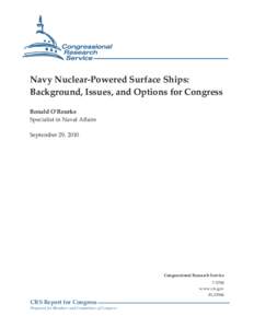 Navy Nuclear-Powered Surface Ships