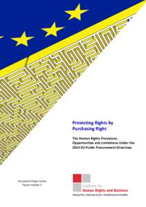 Microsoft Word - IHRB, The 2014 EU Public Procurement Directives and Human Rights - Octadvanced copy.docx