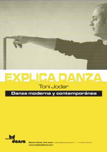 Toni Jodar Danza moderna y contemporánea Beatriu Daniel _Toni Jodar  -  www.explicadanza.com