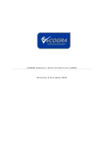 E  COGRA GENERALLY ACCEPTED PRACTICES (EGAP) APPROVED 8 SEPTEMBER 2014