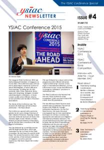 The YSIAC Conference Special  NEWSLETTER ISSUE