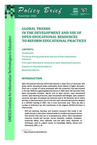 Policy Brief  UNESCO Institute for Information Technologies in Education November 2010