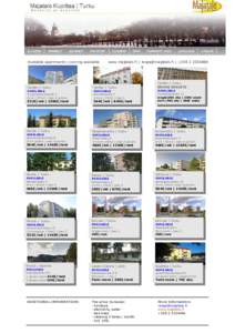 Available apartments | coming available  www.majatalo.fi |  | +Center | Turku Center | Turku