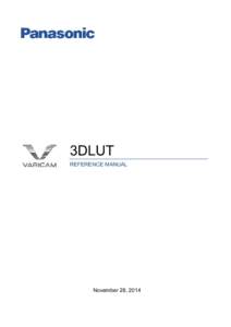 Microsoft Word - VARICAM 3DLUT_rev1.0.doc