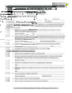 4H503 Member Achievement Plan 6, Silver Guard Pin (Interactive Form)