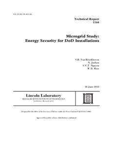 ESC-EN-HA-TR[removed]Technical Report[removed]Microgrid Study: