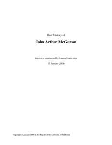Microsoft Word - McGowan Oral History.doc