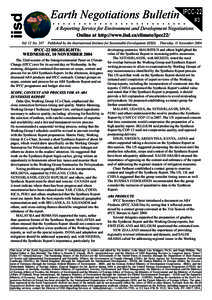 iisd Vol. 12 No. 247 Earth Negotiations Bulletin  IPCC-22