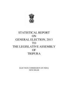 STATISTICAL REPORT ON GENERAL ELECTION, 2013