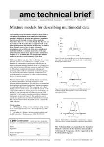 Mixture models for describing some strange looking datasets