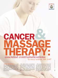 CANCER  & MASSAGE THERAPY: