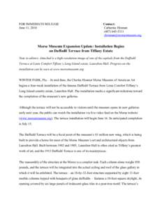 FOR IMMEDIATE RELEASE June 11, 2010 Contact: Catherine Hinman[removed]