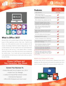 Office 365 Enterprise E4 Features User maximum