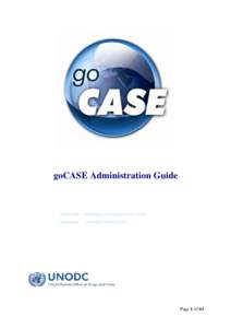 goCASE Administration Guide  Prepared By: Information Technology Service (ITS)