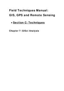 RGS Field Techniques: GISci Manual