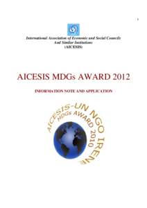 1  International Association of Economic and Social Councils And Similar Institutions (AICESIS)