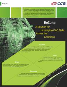 EnSuite - A Solution for Leveraging CAD Data Across the Enterprise