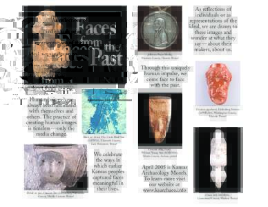 Faces from the Past Ceramic figurine, Trowbridge Site (14WY1), Wyandotte County, Early Ceramic Period