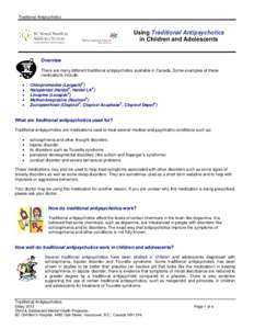Microsoft Word - Traditional Antipsychotics medication information - May 2013.doc