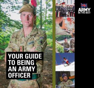 YOUR GUIDE TO BEING AN ARMY OFFICER  CONTENTS